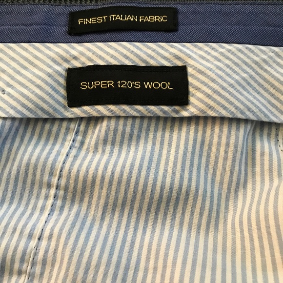 MASSIMO DUTTI HOUNDSTOOTH 100% WOOL SUIT SIZE 46/38 - Picture 15 of 16